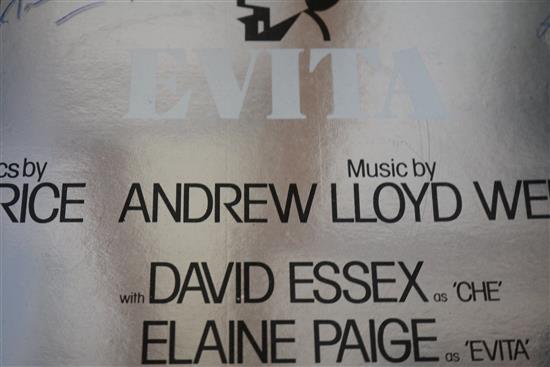 L.P.Evita MCG 3527, cover signed by Elaine Paige and Jess Ackland ()